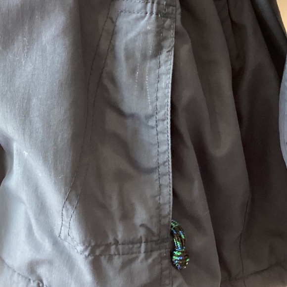 L.L. Bean Petite Fleece Lined Windbreaker with Removable Hood - Blue - SP - Picture 7 of 11